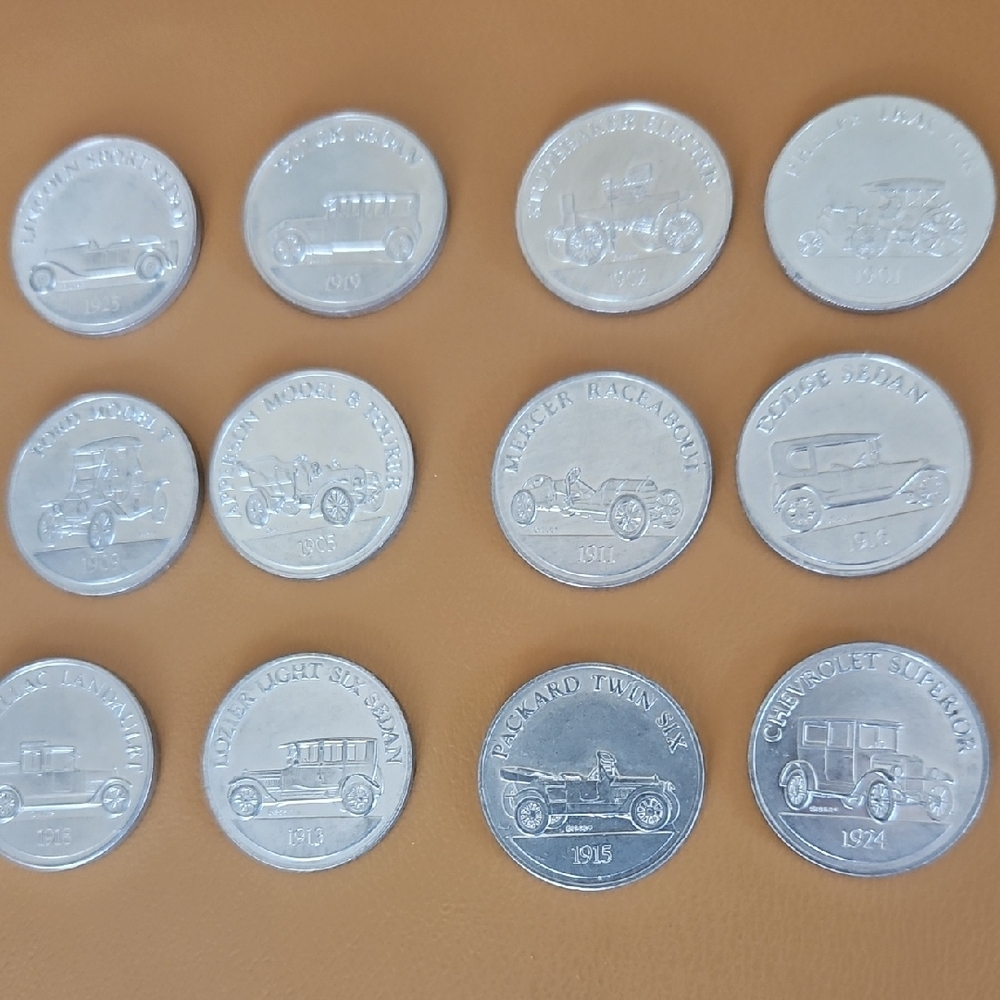Sunoco Antique Car Series 1 Commemorative Coin Set